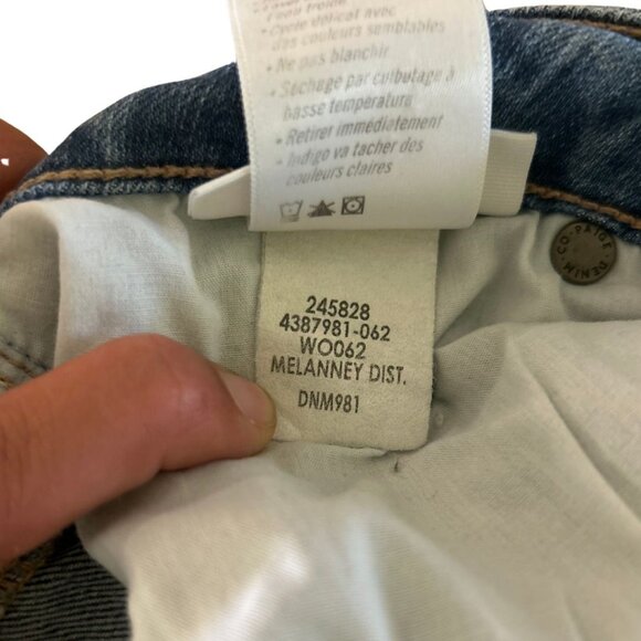 PAIGE Hoxton Crop Melanney Distressed Skinny High Waisted Jeans Size 28 - Picture 9 of 13